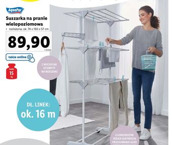 Lidl Suszarka wielopoziomowa aquapur oferta