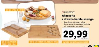 Lidl Deska do krojenia sera z bambusa ernesto oferta