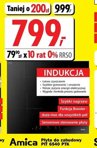 Media Expert Płyta do zabudowy AMICA PIT 6540 PTK oferta