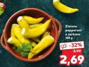Kaufland Zielone pepperoni z serkiem oferta
