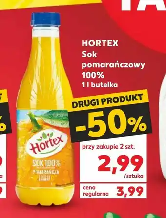 Kaufland HORTEX Sok pomarańczowy 100% oferta