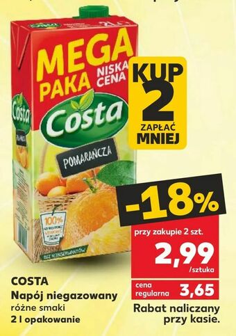 Kaufland COSTA Napój niegazowany oferta