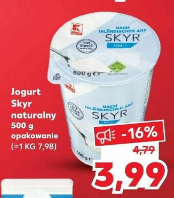 Kaufland Jogurt Skyr naturalny oferta