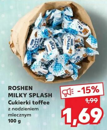 Kaufland ROSHEN MILKY SPLASH Cukierki toffee oferta