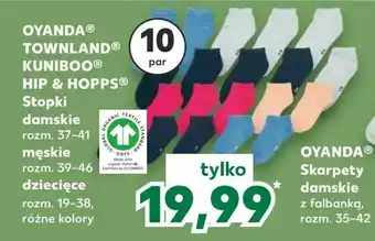 Kaufland OYANDA® TOWNLAND® KUNIBOO® HIP & HOPPS® Stopki damskie oferta