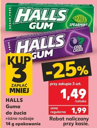 Kaufland HALLS Guma do żucia oferta