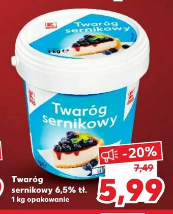 Kaufland Twaróg sernikowy 6,5% tł oferta