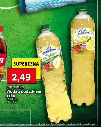 Lidl Woda z dodatkiem soku oferta