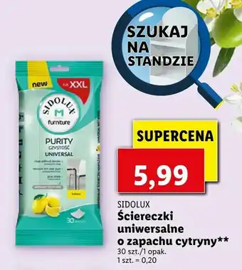 Lidl Ściereczki uniwersalne o zapachu cytryny oferta