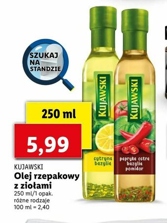 Lidl Olej rzepakowy z ziołami oferta