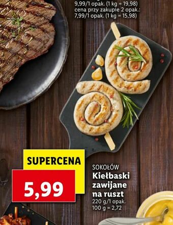 Lidl Kiełbaski zawijane na ruszt oferta