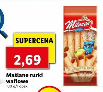 Lidl Maślane rurki waflowe oferta