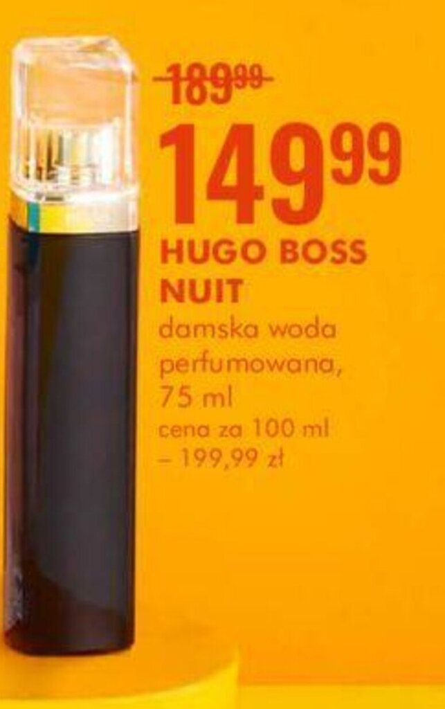 SuperPharm Hugo Boss Nuit damska woda perfumowana 75ml oferta