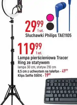 E.Leclerc Lampa led pierścieniowa z uchwytem 8.5 cm tracer oferta