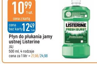 E.Leclerc Płyn do płukania ust listerine fresh burst oferta