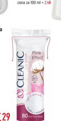 E.Leclerc Płatki kosmetyczne pure effect okrągłe cleanic oferta