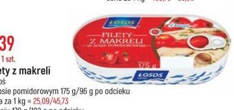 E.Leclerc Filety z makreli w sosie pomidorowym łosoś ustka oferta