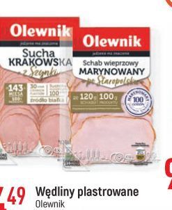 E.Leclerc Kiełbasa krakowska sucha z szynki olewnik oferta