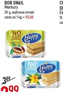 E.Leclerc Wafle kakaowe happy fit oferta