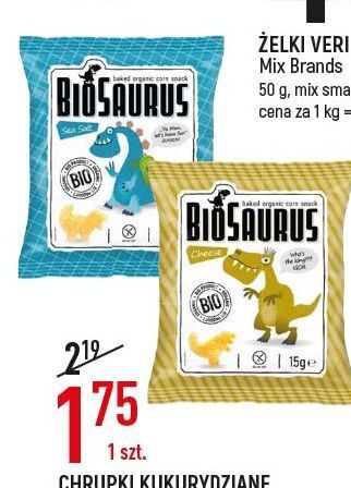 E.Leclerc Chrupki kukurydziane bezglutenowe sól morska biosaurus oferta