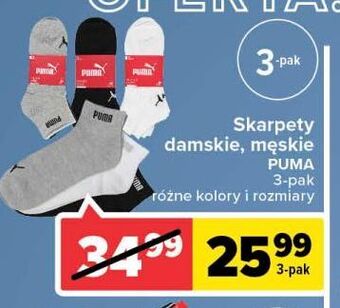 Carrefour Skarpety męskie puma oferta