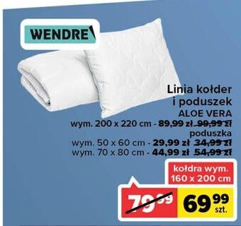 Carrefour Kołdra aloe vera 160 x 200 cm wendre oferta