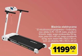 Carrefour Bieżnia elektryczna spokey oferta