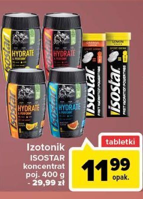 Carrefour Tabletki musujące o smaku pomarańczowym isostar oferta