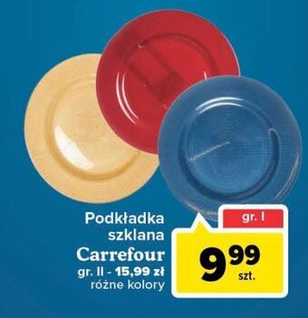 Carrefour Podkładka szklana gr ii carrefour oferta