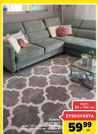 Carrefour Dywan acapulco 80 x 150 cm oferta