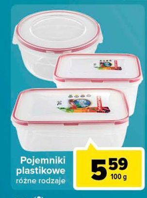 Carrefour Pojemniki plastikowe oferta
