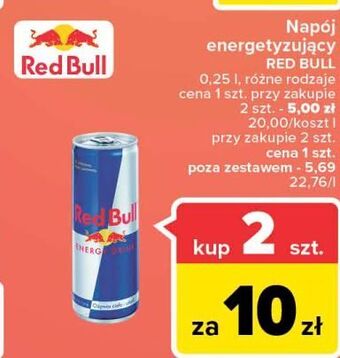 Carrefour Napój energetyczny red bull oferta