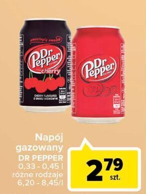 Carrefour Napój cherry dr pepper oferta