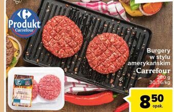 Carrefour Burgery wołowe amerykańskie carrefour targ świeżości oferta