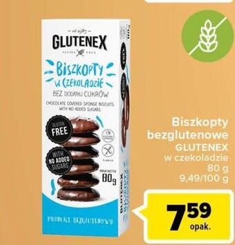 Carrefour Biszkopty bezglutenowe w czekoladzie glutenex oferta