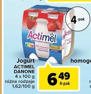 Carrefour Jogurt truskawka danone actimel oferta