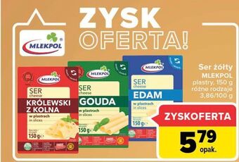 Carrefour Ser królewski z kolna - plastry mlekpol oferta