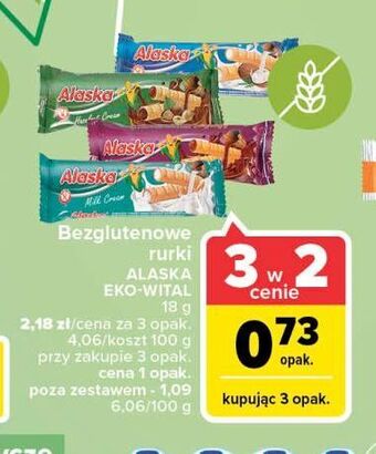 Carrefour Rurki kukurydziane z kremem czekoladowym alaska oferta