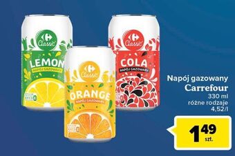 Carrefour Napój orange carrefour classic oferta