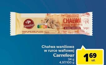 Carrefour Chałwa o smaku waniliowym w ruruce waflowej carrefour sensation oferta