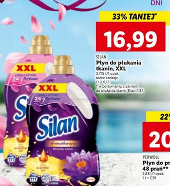 Lidl Płyn do płukania patchouli oil & lotus silan aromatherapy oferta
