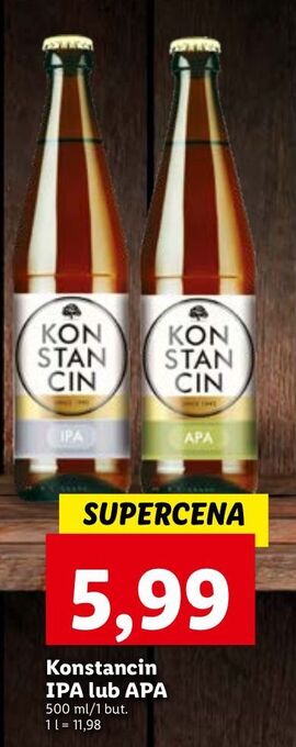 Lidl Piwo konstancin ipa oferta