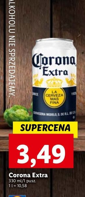 Lidl Piwo corona extra oferta