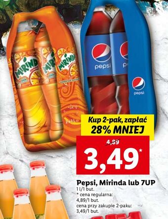 Lidl Napój orange mirinda oferta