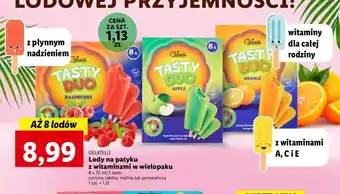 Lidl Lody tasty duo orange gelatelli oferta