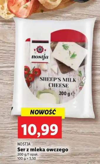 Lidl Ser z mleka owczego nostja oferta