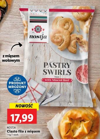 Lidl Roladki z ciasta filo nostja oferta
