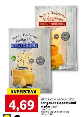 Lidl Ser gouda z czarnuszką spomlek z radzynia podlaskiego oferta