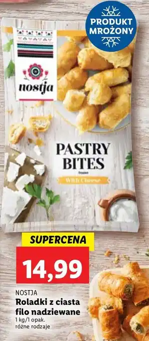 Lidl Roladki z ciasta filo nostja oferta