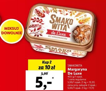 Lidl Margaryna smakowita de luxe oferta